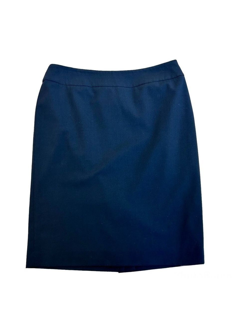 NINE West navy blue pencil skirt career professional Sz 8